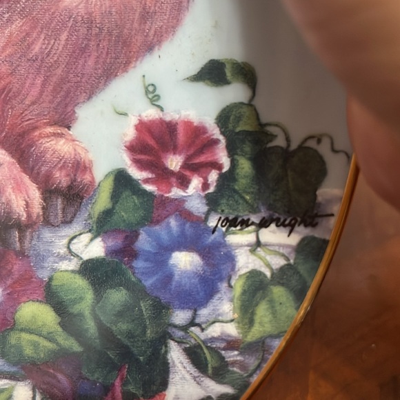 Danbury Mint, Pigs in Bloom, Joan Wright, " Hamming It Up" Farm, Garden, Cottage - Picture 4 of 4